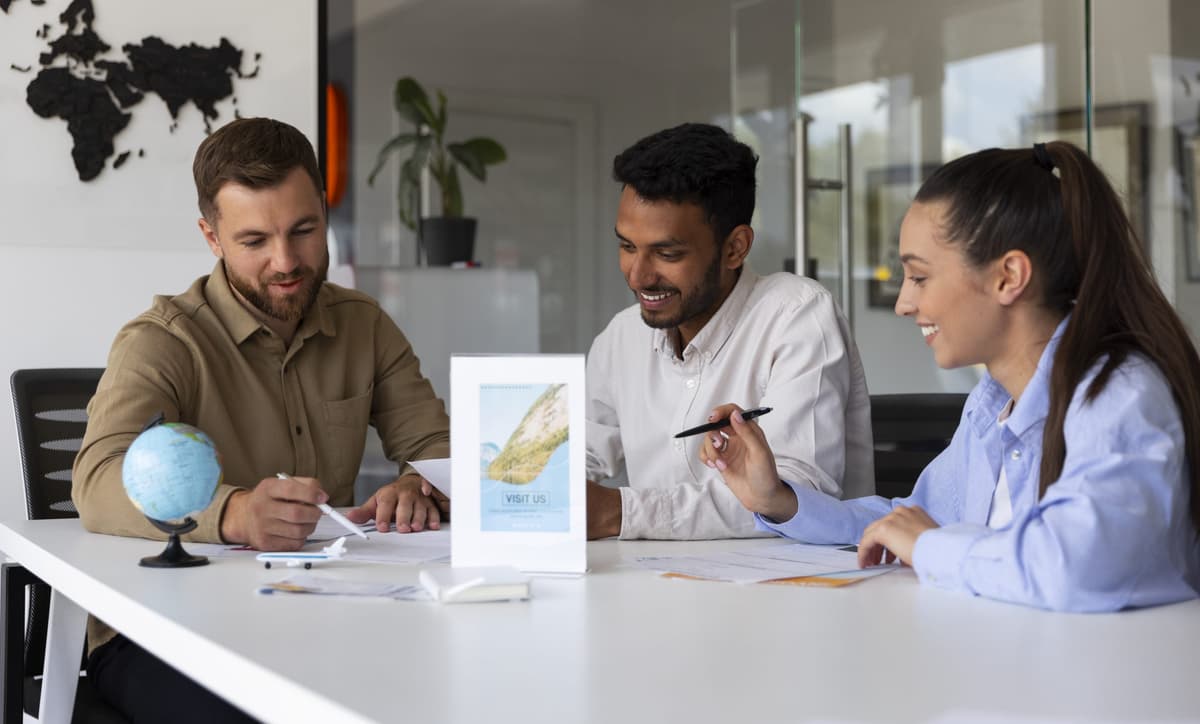Financial advisors in a meeting